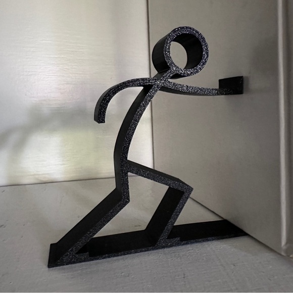 Super Stickman Bookend, Thin Version; Fun, Cute, Conversation Piece; 3D Print - Picture 4 of 5